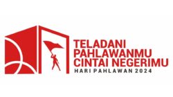 Panduan warna identitas visual Logo Hari Pahlawan 2024