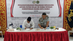 Komitmen Tingkatkan Pembinaan Warga Binaan, Rutan Dumai Jalin Kerjasama dengan Kementerian Agama Kota Dumai