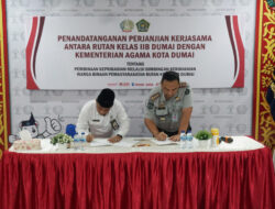 Komitmen Tingkatkan Pembinaan Warga Binaan, Rutan Dumai Jalin Kerjasama dengan Kementerian Agama Kota Dumai