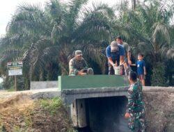 Pembangunan box culvert yang menjadi bagian dari program TMMD ke 124 telah selesai