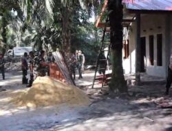 Program TMMD Ke – 124 KODIM Dumai Membangun Rumah Warga Bagi Kurang Mampu