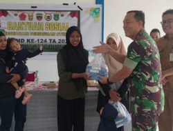 TMMD Ke- 124 KODIM 0320 /DUMAI Melaksanakan Kegiatan Pemberian Bantuan Sosial