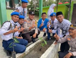 Polres Dumai Gelar Green Policing, Edukasi Siswa MTs YAMAS Bukit Kapur tentang Cinta Lingkungan