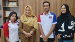 Bendahara PWMOI Kota Dumai Riska Inda Trinta Ginting Ucapkan Terima Kasih Sambutan Dari Kadis Dinas Sosial