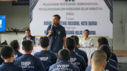 Rutan Dumai Gandeng BNNK Dumai Laksanakan Penyuluhan dan Tes Urine Warga Binaan