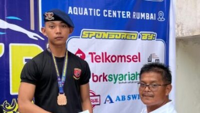 Bripda Dimas Sumbang Perunggu di Alfa Akuatik Open Swimming Championship 2026 Se-Indonesia