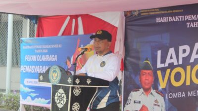 Sambut HBP Ke-62, Kalapas Bengkalis Resmi Buka Pekan Olahraga