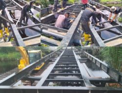 Pembangunan Jembatan Merah Putih Presisi Tahap II di Kota Dumai Terus Menunjukkan Progres Signifikan di Sejumlah Titik Pengerjaan.