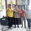 Pimpinan Awak Media  Erwin Komeng Ketua PJID Zakaria Ucap Selamat Sukses  Iptu Zulfahli,S.H,M.H Bertugas  di Tempat Yang Baru.