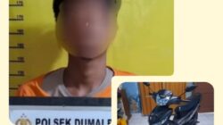 Jajaran Polsek Dumai Barat Berhasil Mengungkap Kasus Tindak Pidana Pencurian Sepeda Motor