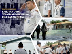 Apel Pagi, Karutan Dumai Tekankan Disiplin dan Pelayanan Prima kepada Masyarakat