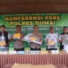 Polres Dumai Gelar Rilis Kasus Pembunuhan di Bukit Timah, Pelaku Terancam Hukuman Seumur Hidup