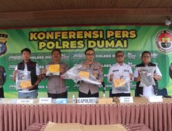Polres Dumai Gelar Rilis Kasus Pembunuhan di Bukit Timah, Pelaku Terancam Hukuman Seumur Hidup