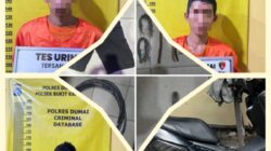 Polsek Bukit Kapur Ringkus Tiga Komplotan Pencuri Kabel Tower Telekomunikasi di Dumai