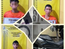 Polsek Bukit Kapur Ringkus Tiga Komplotan Pencuri Kabel Tower Telekomunikasi di Dumai