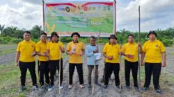 DUKUNG KETAHANAN PANGAN, POLSEK BUKIT KAPUR POLRES DUMAI TANAM JAGUNG DI LAHAN 1,5 HEKTARE