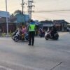 Polsek Bukit Kapur AKP Boy Setiawan, S.A.P., M.Si.Melaksanakan Giat Strong Poin Serta Pengaturan Arus Lalu Lintas