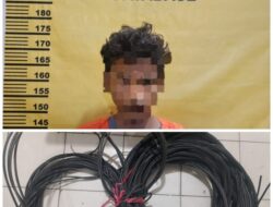 Polsek Dumai Timur Ungkap Kasus Pencurian Kabel PJU Milik Dishub, Satu Orang Diamankan.
