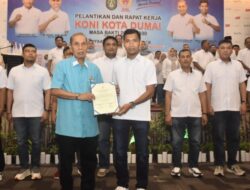 Resmi Menjabat Ketua KONI Dumai AKJ Menekankan Pentingnya Kebersamaan Seluruh Pengurus Menjalankan Roda Organisasi.