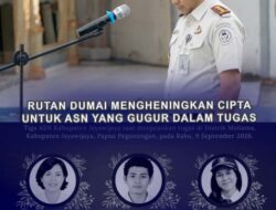Rutan Dumai Mengheningkan Cipta untuk ASN yang Gugur dalam Tugas.