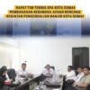 Kepala Dinas PU Melaksanakan Rapat Virtual Terkait Pengendalian Banjir di Kota Dumai.