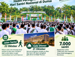 Hadad Alwi Meriahkan Hari Santri Nasional di Dumai ,7.000 Santri Siap Padati Taman Bukit Gelanggang Dumai.