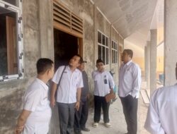 Kepala Dinas Pendidikan Dumai Mukhlis Suzantri, S.Hut.T., M.T. Hadiri Selamatan 75% Gedung Sekolah Baru.